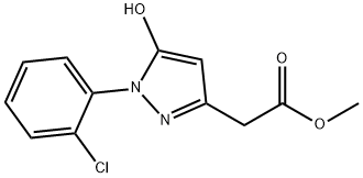 methyl [1-(2-chlorophenyl)-5-hydroxy-1H-pyrazol-3-yl]acetate Struktur