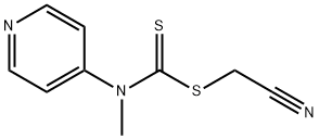 Cyanomethyl methyl(4-pyridyl)carbamodithioate
		
	 Struktur