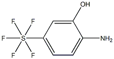 (4-Amino-3-hydroxyphenyl)sulfur pentafluoride Struktur
