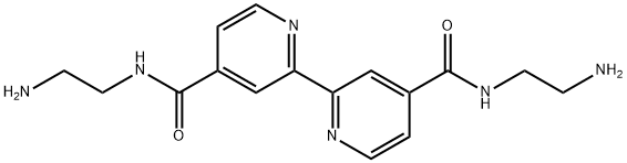 4,4'-bis[(2-aminoethyl)aminocarbonyl]-2,2'-bipyridine Struktur