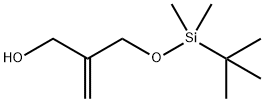 2-(((TERT-ブチルジメチルシリル)オキシ)メチル)プロプ-2-エン-1-オール 化学構造式