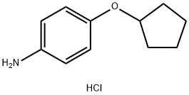 4-(环戊氧基)苯胺盐酸盐 结构式
