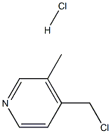 4-(Chloromethyl)-3-methylpyridine hydrochloride Structure