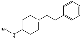 (1-Phenethyl-piperidin-4-yl)-hydrazine 化学構造式