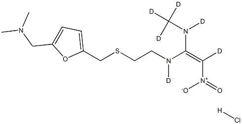 ラニチジン-D6塩酸塩 化学構造式