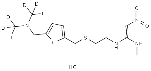 Ranitidine d6 HCl Struktur