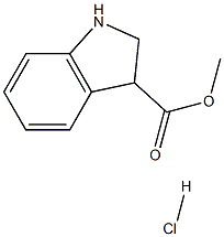 2,3-Dihydro-1H-indole-3-carboxylic acid methyl ester hydrochloride Structure