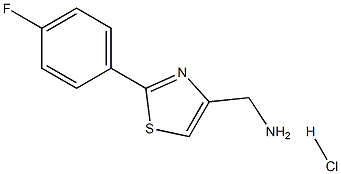 C-[2-(4-Fluoro-phenyl)-thiazol-4-yl]-methylamine hydrochloride Structure