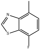 7-Fluoro-4-methylbenzothiazole 结构式