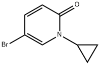 5-bromo-1-cyclopropylpyridin-2(1H)-one, 1193334-67-6, 结构式
