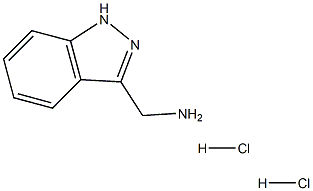 (1H-Indazol-3-yl)methanamine dihydrochloride Struktur