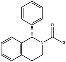 (S)-1-苯基-1,2,3,4-四氢-1H-异喹啉-2-甲酰氯, 1195949-26-8, 结构式