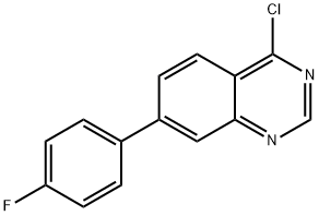 4-Chloro-7-(4-fluorophenyl)quinazoline Struktur