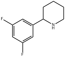 2-(3,5-DIFLUOROPHENYL)PIPERIDINE Struktur