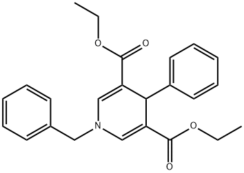 1-ベンジル-4-フェニル-1,4-ジヒドロピリジン-3,5-ニカルボン酸ジエチル 化学構造式
