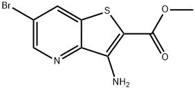 methyl 3-amino-6-bromothieno[3,2-b]pyridine-2-carboxylate Struktur
