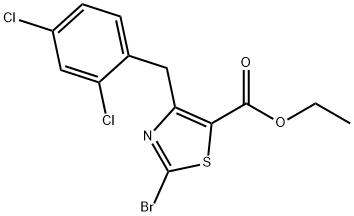 Ethyl 2-bromo-4-(2,4-dichlorobenzyl)thiazole-5-carboxylate|