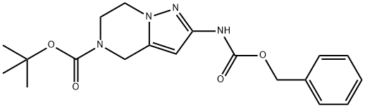 Tert-Butyl 2-(((Benzyloxy)Carbonyl)Amino)-6,7-Dihydropyrazolo[1,5-A]Pyrazine-5(4H)-Carboxylate Struktur