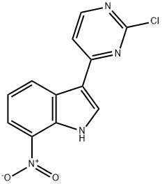 3-(2-chloropyrimidin-4-yl)-7-nitro-1H-indole Struktur