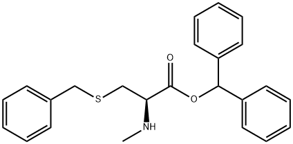 N-methyl-S-benzyl-L-cysteine benzhydryl ester Structure