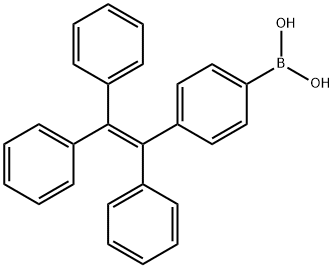4-(1,2,2-トリフェニルエテニル)フェニルボロン酸 化学構造式