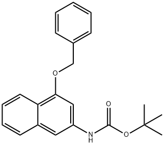 N-(叔丁氧基羰基)-4-(苄氧基)-2-萘胺,122745-36-2,结构式