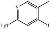 4-ヨード-5-メチルピリジン-2-アミン 化学構造式