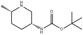 tert-butyl((3R,6S)-6-methylpiperidin-3-yl)carbamate Structure