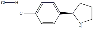 (2R)-2-(4-CHLOROPHENYL)PYRROLIDINE HCL Structure