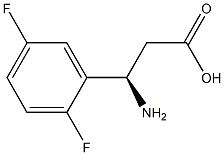 (3R)-3-AMINO-3-(2,5-DIFLUOROPHENYL)PROPANOIC ACID,1228561-26-9,结构式