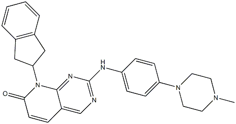 8-Indan-2-yl-2-[4-(4-methyl-piperazin-1-yl)-phenylamino]-8H-pyrido[2,3-d]pyrimidin-7-one|