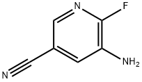 6-fluoro-5-amino-3-Pyridinecarbonitrile Struktur