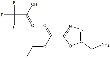 Ethyl 5-(aminomethyl)-1,3,4-oxadiazole-2-carboxylate 2,2,2-trifluoroacetate Struktur