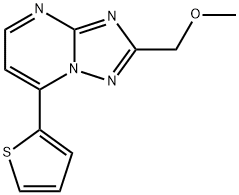 2-(methoxymethyl)-7-(thiophen-2-yl)[1,2,4]triazolo[1,5-a]pyrimidine Struktur