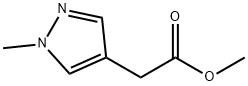 Methyl 2-(1-methyl-1H-pyrazol-4-yl)acetate Struktur