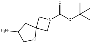 7-Amino-5-oxa-2-azaspiro[3.4]octane-2-carboxylic acid 1,1-dimethylethyl ester Struktur