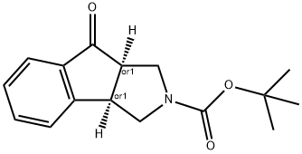 Cis-Tert-Butyl8-Oxo-3,3A,8,8A-Tetrahydroindeno[2,1-C]Pyrrole-2(1H)-Carboxylate Struktur