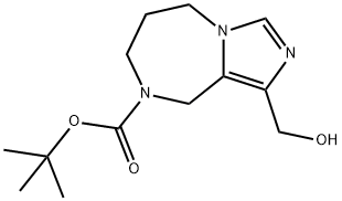 1-Hydroxymethyl-6,7-Dihydro-5H,9H-Imidazo[1,5-A][1,4]Diazepine-8-Carboxylic Acid Tert-Butyl Ester Struktur