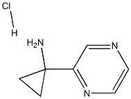1-(吡嗪-2-基)环丙胺盐酸盐, 1255099-26-3, 结构式