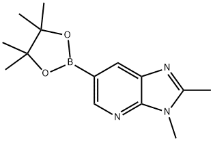 2,3-dimethyl-6-(4,4,5,5-tetramethyl-[1,3,2]dioxaborolan-2-yl)-3H-imidazo[4,5-b]pyridine Structure