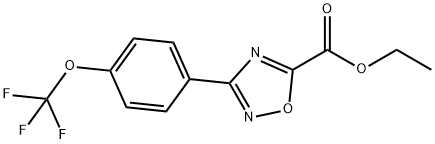 ethyl 3-(4-(trifluoromethoxy)phenyl)-1,2,4-oxadiazole-5-carboxylate