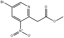 2-(5-溴-3-硝基吡啶-2-基)乙酸甲酯, 1259512-09-8, 结构式