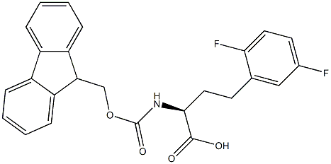 Fmoc-2,5-difluoro-L-homophenylalanine,1260616-15-6,结构式