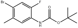 N-BOC--溴-2-氟-5-甲基苯胺, 1260804-94-1, 结构式