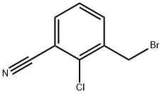 3-(溴甲基)-2-氯苯甲腈, 1261499-45-9, 结构式