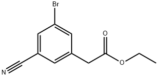 3-溴-5-氰基苯乙酸乙酯, 1261835-55-5, 结构式