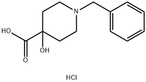 1-苄基-4-羟基哌啶-4-羧酸盐酸盐 结构式
