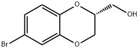 (2R)-6-Bromo-2,3-dihydrobenzo[b][1,4]dioxin-2-methanol
 Structure