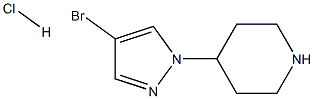 4-(4-溴吡唑-1-基)哌啶盐酸盐, 1263378-44-4, 结构式