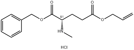 (S)-5-allyl 1-benzyl 2-(methylamino)pentanedioatehydrochloride 化学構造式